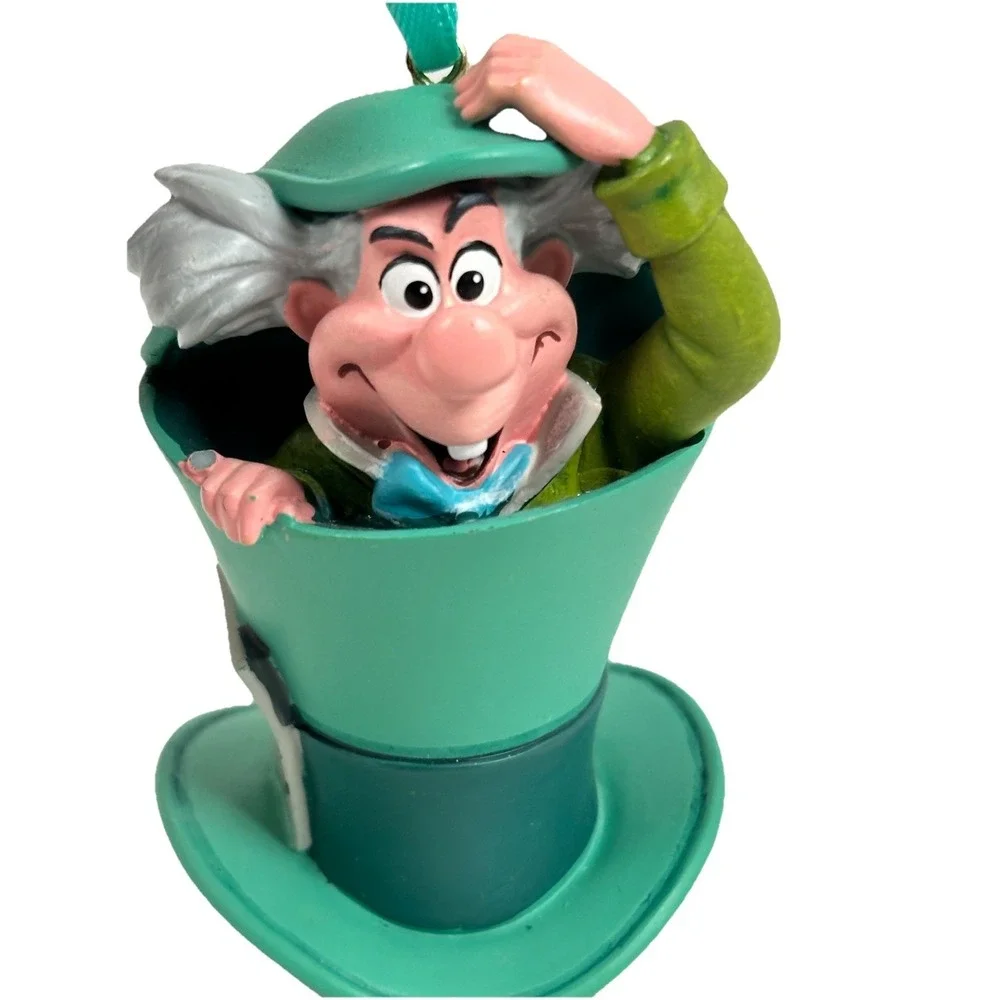 Disney Store Mad Hatter Ornament Alice In Wonderland Sketchbook Hat 3D New